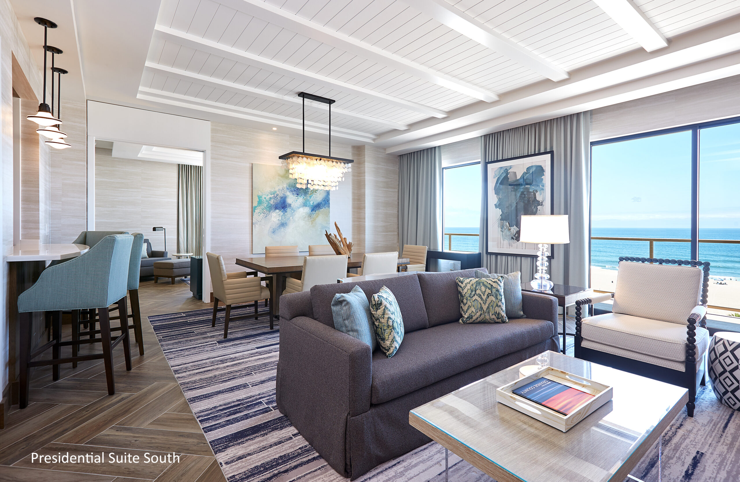 Presidential Suite South at The Waterfront Beach Resort, a Hilton Hotel