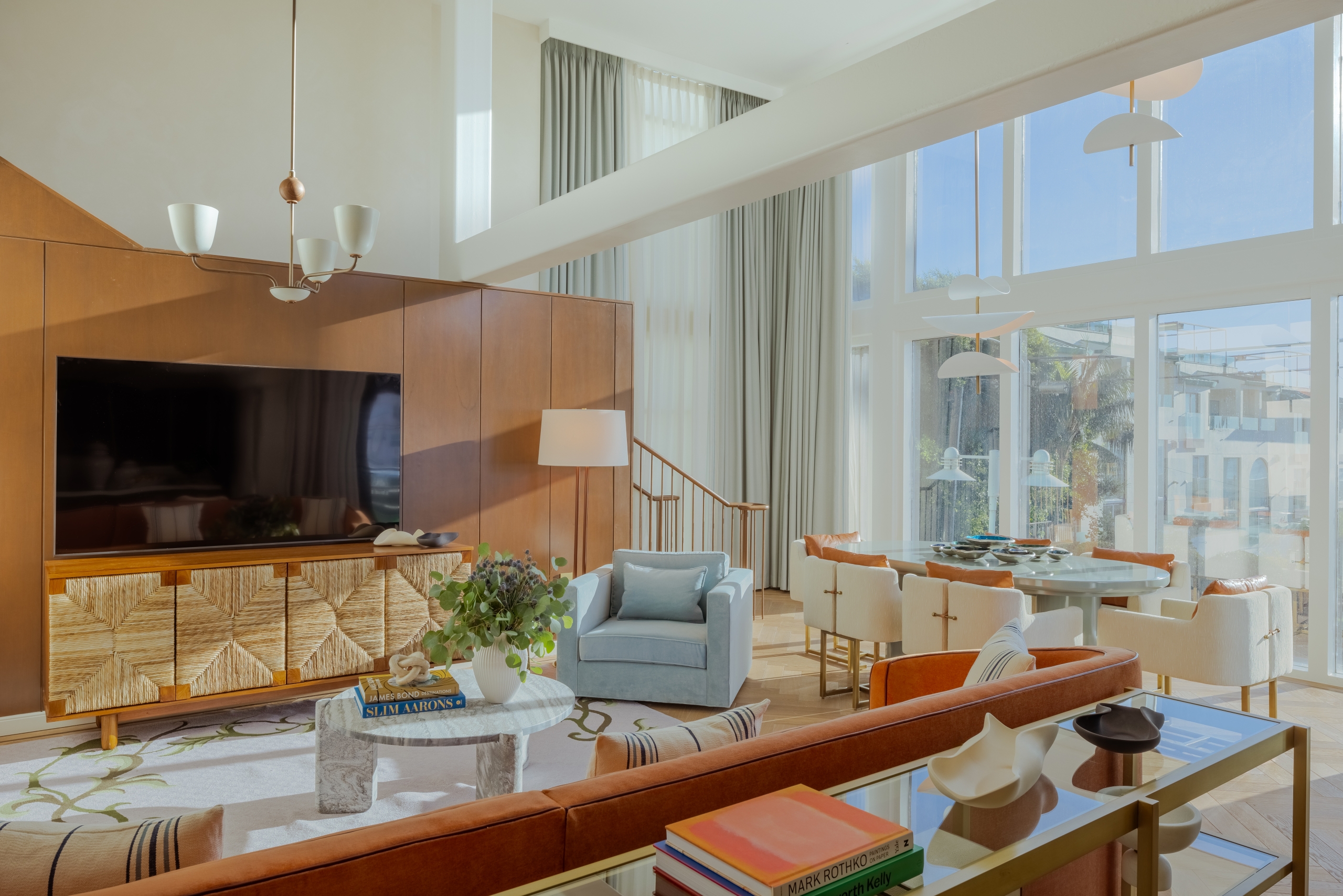 Oceanfront Two-Story Atrium Grand Villa at Regent Santa Monica Beach