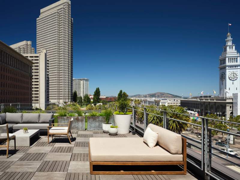 Terrace Studio Suite at 1 Hotel San Francisco
