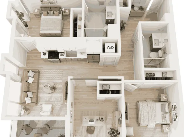 3-Bedroom / 2-Bath Apartment at Willow Santa Monica