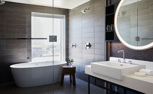 King Premium Soaking Tub at Kimpton Sawyer Hotel