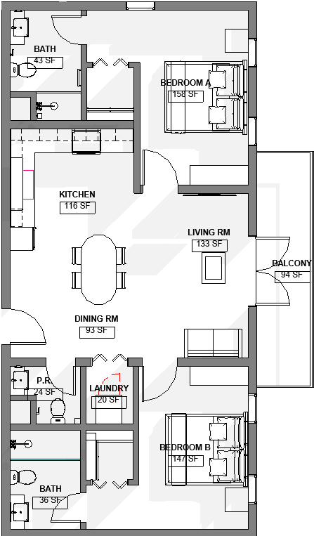 Double Room at Santa Cruz Suites