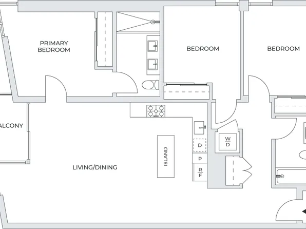 3-Bedroom with Private Balcony at The Park Santa Monica