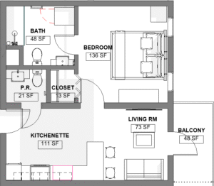 Single Room at Santa Cruz Suites