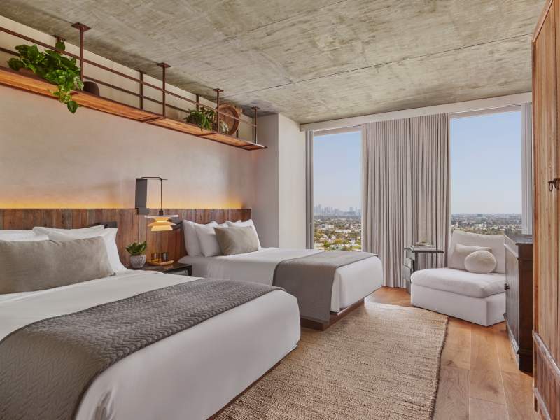 Connecting Skyline King & Two Double at 1 Hotel West Hollywood