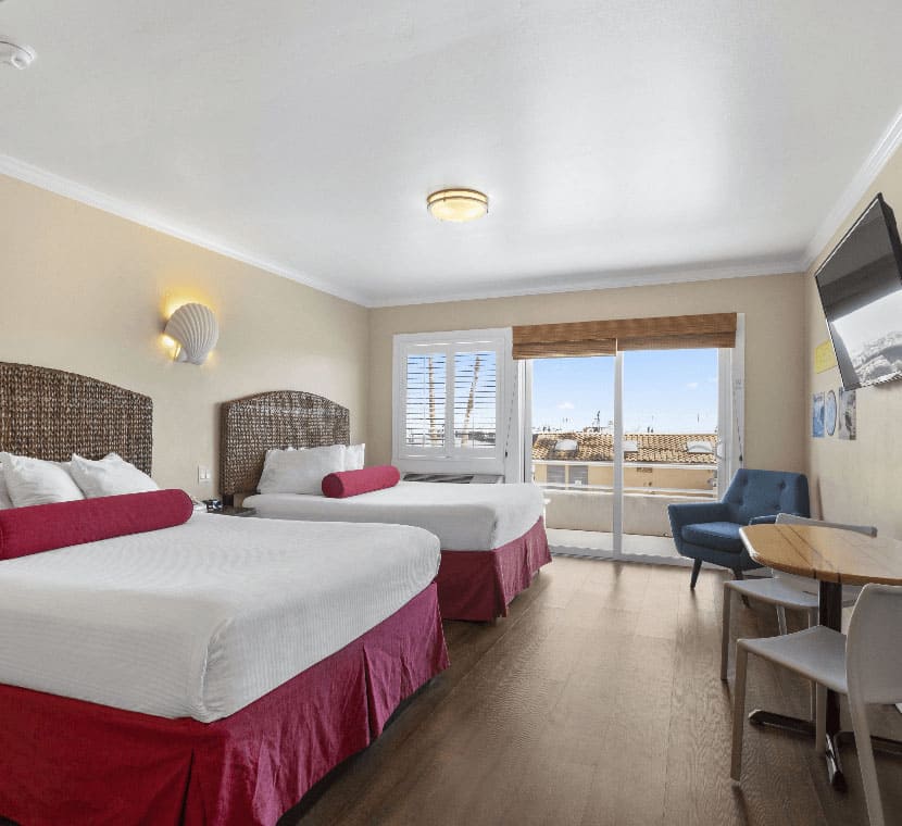 Ocean View Balcony Room with Kitchen at Beach Street Inn & Suites