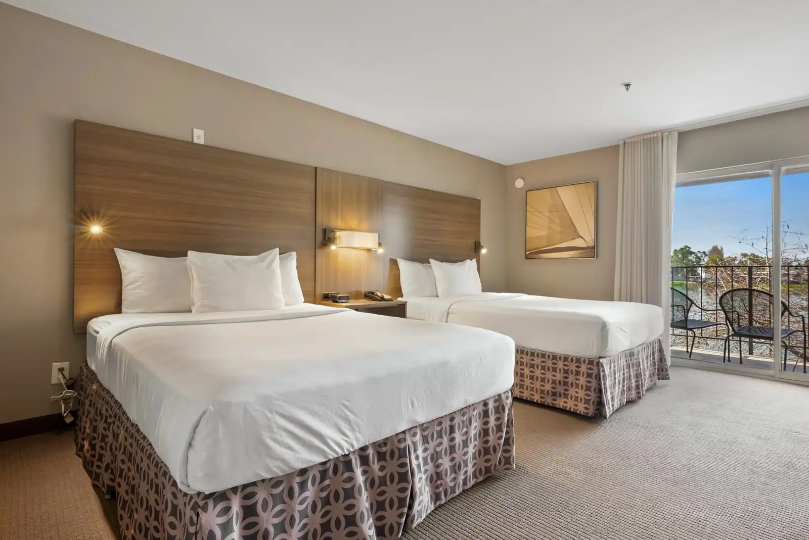 Beautiful Double Queen Water View Room at Executive Inn & Suites